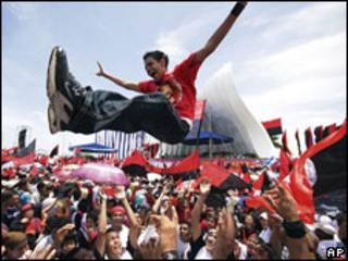 Festejos en Managua