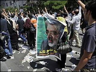 Protestas en Irán el 17 de julio de 2009, foto de archivo.
