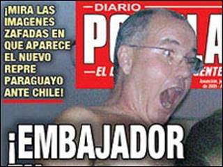 Portada del diario Popular de Paraguay