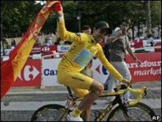 Alberto Contador, ciclista español, ganador del Tour de Francia 2009.