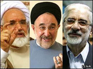 موسوی، خاتمی، کروبی