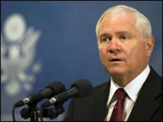 O secretário de Defesa dos EUA, Robert Gates