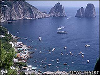 A ilha de Capri, na Itália (Getty Images)