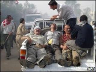 عکس منتشر شده توسط سازمان مجاهدین که می گوید مجروحان را نشان می دهد