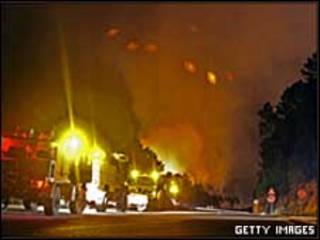 Incendio estival en España