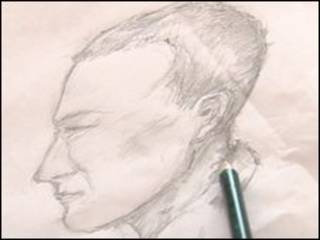 Desenho do suspeito feito pela vítima