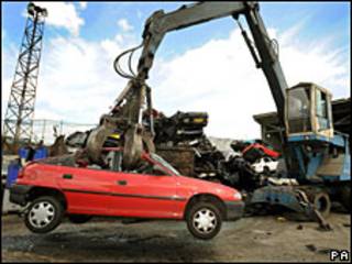 Auto desguazado