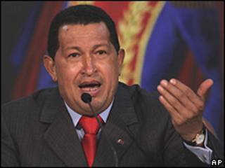 Hugo Chávez, presidente de Venezuela