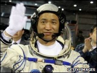 Astronauta chino Nie Haisheng in 2005