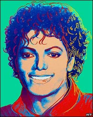 Retrato de Michael Jackson por Andy Warhol. HO/AFP/Getty Images