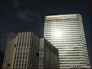 Distrito financiero en Londres, Reino Unido