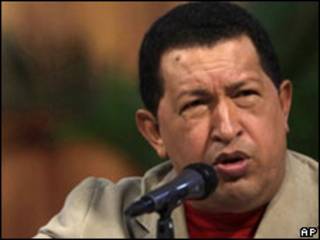 O presidente da Venezuela, Hugo Chávez