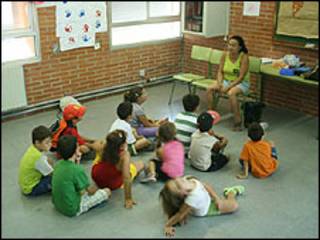 Aula en Barcelona, España