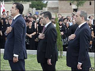 Conmemoración en Georgia del aniversario de la guerra con Rusia