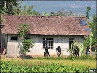 Asalto a la casa en Java donde se encontraban los militantes islamistas