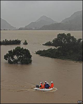 Tifón en China
