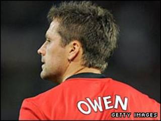 Michael Owen, tiền đạo của Man United