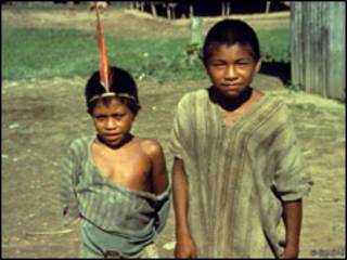 Índios da tribo Matsigenka (Foto: J Mazower/Survival international)