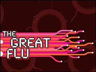 Imagen de la página de internet del videojuego "The Great Flu"