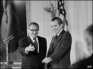 Richard Nixon y Henry Kissinger en 1973.
