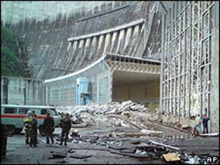 Represa Sayano-Shushenskaya, en Rusia