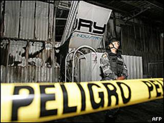 Incendio en la discoteca Factory, de Quito.
