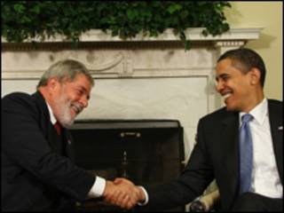 Lula e Obama durante encontro na Casa Branca em março (Ricardo Stuckert/PR )