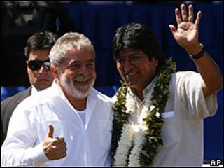 Lula e Evo Morales
