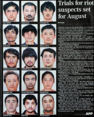 Hình các bị cáo trên China Daily