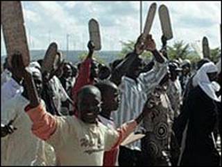 جانب من مظاهرات الجماعات الاسلامية