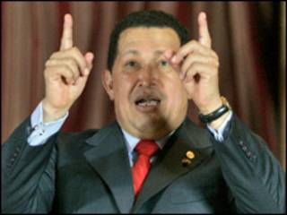 O presidente da Venezuela, Hugo Chávez