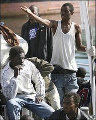 Inmigrantes indocumentados de África