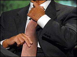 Vestido formal de hombre.
