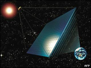 Proyecto de estación eléctrica espacial.