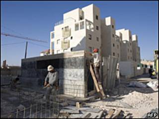 Construcción de un asentamiento en Jerusalén Este.