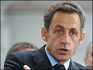 O presidente francês, Nicolas Sarkozy