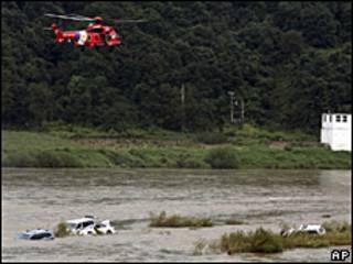 Inundación en Corea del Sur.