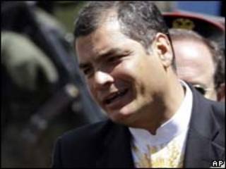 Rafael Correa, presidente de Ecuador