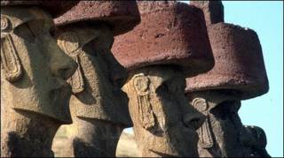 Estatuas de la Isla de Pascua.