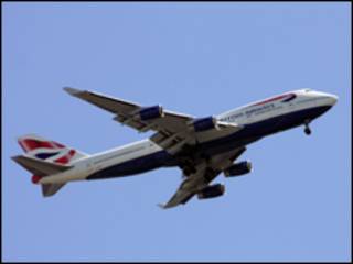 Avión de British Airways