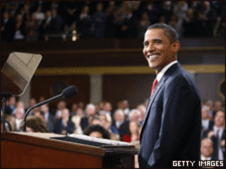 O presidente dos EUA, Barack Obama, durante discurso sobre reforma no sistema de saúde