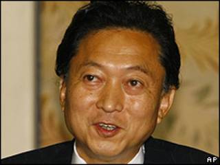 El virtual nuevo primer ministro, Yukio Hatoyama