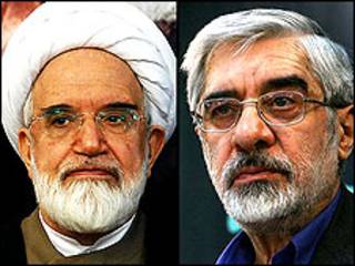 میرحسین موسوی و مهدی کروبی