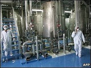 Planta nuclear de Isfahan en Irán