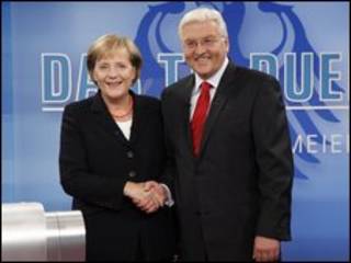 Angela Merkel, Frank-Walter Steinmeier