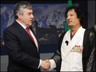 Brown và Gaddafi