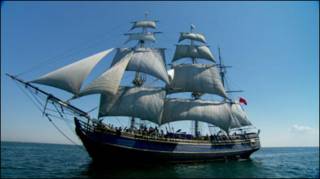 Navio HMS Bounty. Foto: HMS Bounty Organization LLC