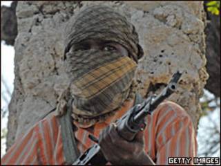 Combatientes de al-Shabab en Mogadiscio (Foto de archivo).