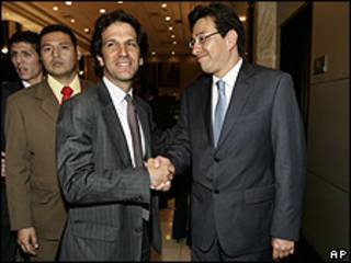 Fander Falconí y Jaime Bermúdez