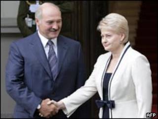 Александр Лукашенко и Даля Грибаускайте